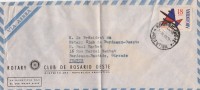 Argentine Lettre Avion Rotary Club Rosario  2/7/1964  Pour Bordeaux Pour France - Storia Postale