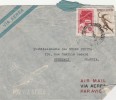 Argentine Yvert  486 + PA 28 Sur Lettre Avion 1949 Pour Bordeaux Pour France - Brieven En Documenten