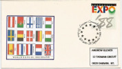 EXPO UNIVERSELLE BRISBANE (Australie) 1988, Pavillon De L´Union EUROPEENNE, Lettre Adressée à DARWIN - Briefe