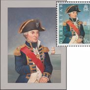 Gibraltar 1998 Y&T 840 Michel 839. Peinture Unique Retenue Pour Le Timbre Amiral Nelson, Bataille Du Nil. Voilier - Napoléon