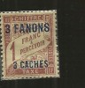 TIMBRE Neuf   Chiffre     1 Franc A Parcevoir  3 Fanons    3 Caches - 1859-1959 Mint/hinged