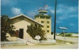 Johnston Island Kalama Atoll, Post Office, Tower And C-54 Airplane, C1950s/60s Vintage Postcard - Andere & Zonder Classificatie