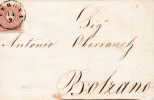 LV229  -LOMBARDO VENETO - 24 Settembre 1862 - Lettera Da Verona A Bolzano Con 10 Soldi Bruno  2° Tipo ... Leggi .... - Lombardije-Venetië