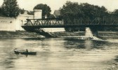 Rarität Ingolstadt Stahlbrücke über Donau Mit Schiff 10.2.1930 - Ingolstadt