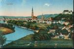 Rarität Landshut Wohnhäuser Panorama 20.3.1918 Bayern-Briefmarke - Landshut