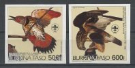 BURKINA 1985 PA N° 288/289 Non Dentelés ** Neufs = MNH  Superbes Faune Oiseaux Ornithologue Audubon Birds Fauna Animaux - Burkina Faso (1984-...)