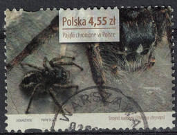 POLOGNE 2013 Oblitération Ronde Used Stamp Araignée Spider Philaeus Chrysops - Gebruikt