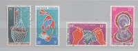 POLYNESIE FRANCAISE N° PA 34 35 36 37 (YT) HUITRE PERLIERE Cote 11,50 Euros - Usati