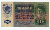 Hongrie Hungary Ungarn Autriche Austria Ovp 10 Kronen 1915 "Szolnok-Doboka Varmagye Sek Kozseg " - Hongrie