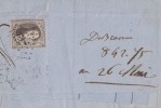 Briefstück Dix Cent Verviers 27.4.64 - 1849-1865 Medallones (Otros)