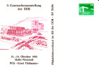 DDR 1988 Privatganzsache  Ganzsachen Ausstellung, Halle - Neustadt - Privatpostkarten - Ungebraucht