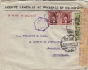 Censure : Deux (2) Lettres De Société Générale De Pressage Et De Dépôts, 1940-41, Londres & Lausanne - Briefe U. Dokumente