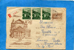 MARCOPHILIE-BULGARIE Lettre  ENTIER POSTAL 20+3 STAMPS A67-cad 1956 Pour Espagne - Briefe U. Dokumente