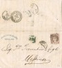 15028. Carta Entera BARCELONA  1872 A Messina (Italia). Alegoria 200 Milesimas - Storia Postale