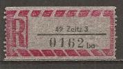 R - Zettel # 49 Zeitz 3 - R- & V- Labels