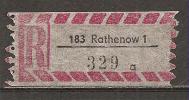 R - Zettel # 183 Rathenow 1 - R- & V- Labels