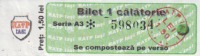 Romania Bus/tramway Ticket 1 Travel RATP Iasi - Europa