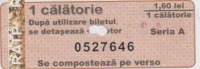 Romania Bus/tramway Ticket 1 Travel RATP Iasi - Europa