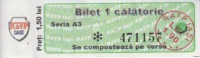 Romania Bus/tramway Ticket 1 Travel RATP Iasi - Europe