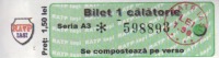 Romania Bus/tramway Ticket 1 Travel RATP Iasi - Europa