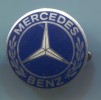 MERCEDES BENZ -  Car  Auto  Automobile, Vintage Pin Badge - Mercedes
