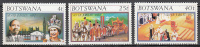 Botswana     Scott No  179-81    Mnh   Year 1977 - Botswana (1966-...)