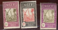 Niger - Oblitéré - Charnière Y&T 1926 N°29 - 30 Et 74 De 1939 Puits 1c 2c 3c - Used Stamps