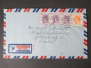 GB Kolonie 1958 Hong Kong MiF Luftpostbrief / Air Mail Nach Schweden - Covers & Documents