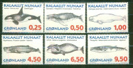 Faune Marine - GROENLAND - Orque, Mégaptère, Dauphin, Cachalot, Baleine - N° 266 à 271 ** - 1996 - Ungebraucht