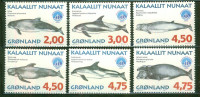 Faune Marine - Mammifères - GROENLAND - Cétacés, Dauphins, Globicéphales, Dugong, Marsouin  - N° 295 à 300 ** - 1998 - Nuevos