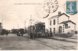 87 - BUSSIERE - POITEVINE :LA GARE .TRAMWAY .TRES RARE ! - Bussiere Poitevine