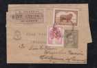 Argentina 1947 Uprated Registered Stationery Wrapper To VILLAFRANCA Spain - Brieven En Documenten