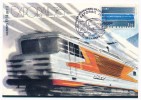 FRANCE - Carte Maximum Avec Cachet "Exporail 76" CANNES 1976 - Trains