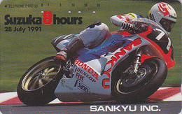 TC JAPON / 110-114735 - MOTO HONDA  - SUZUKA 8 HOURS 1990 - MOTOR BIKE JAPAN Free Phonecard - MOTORRAD - 305 - Motorbikes