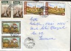 Romania -  Letter Circulated In 1999- Stamps Pairs With Fairy Tales, Monastery Mihai Voda  And Church Bogdan Voda - Fairy Tales, Popular Stories & Legends