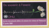 Du Souvenir à L'avenir - Journée Internationale Dédiée à La Mémoire Des Victimes De L'Holocauste Le 27.01.2008 - Ongebruikt