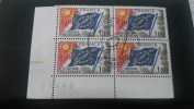 Timbres De Service N° 49  Avec Oblitèration Du Conseil De L'Europe En Bloc De 4  TTB - Used