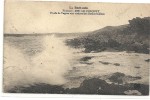 - LE CONQUET -- ETUDE DE VAGUES AUX ROCHERS DES BLANCS-SABLONS -- ECRITE ET AFFR AU VERSO EN 1929-- - Le Conquet