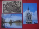 Lot De 3 Cartes De ENGHIEN - EDINGEN ( Rue Latérale - Etang - Eglise St Nicolas ) - Edingen