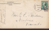 United States VERMONT WOMAN´s CHRISTIAN TEMPERANCE UNION, BURLINGTON 1888 Cover Lettre NEWFANE (2 Scans) - Covers & Documents