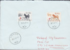 Finland Deluxe LOHJA 1969 Cover Brief MARIANNELUND Sweden Dog Chien Hund Tuberculosis Tuberkulose Stamps - Cartas & Documentos