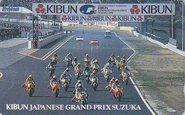 Télécarte JAPON / 110-011 - MOTO - KIBUN SUZUKA GP Dyna Book - MOTOR BIKE JAPAN Phonecard - MOTORRAD Telefonkarte - 356 - Motorfietsen