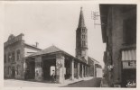 CPSM NEGREPELISSE (Tarn Et Garonne) - L´Eglise La Gare La Mairie - Negrepelisse