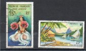 POLYNESIE FRANCAISE      2 Timbres    Poste Aérienne    Oblitérés - Used Stamps