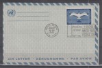 NATIONS UNIES - NEW YORK Aréogrammes Oble OMEC FDC - Luftpost