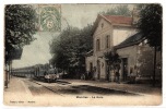 MANDRES LES ROSES (94) - La Gare - Carte Colorisée - TRAIN - Ed. Thibault, Mandres - Mandres Les Roses