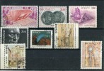 MONACO Années 1987 1988 1989 - 8 Timbres Oblitérés TB N° 1577 1587 1600 1603 1620 1667 1669 1670 Cote 9,30 Euros - Gebruikt