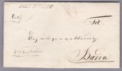 Heimat AG  BERG-DIETIKON 1861-03-27 Sw Kursiv-Lang Stempel Auf Amtlich Brief Nach Baden - ...-1845 Prefilatelia