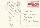 K0515 - Czechoslovakia (1966) Plzen 2; Stamp: Congress Of The Communist Party Of Czechoslovakia (CSSR + USSR Flags) - Briefe
