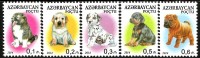 Azerbaijan - 2014 - Dogs - Mint Definitive Stamp Set - Azerbaïjan